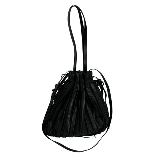 ZARA Shoulder Bag 
 Shoulder bag 2WAY drawstring type polyurethane black [SS] 
 【second hand】