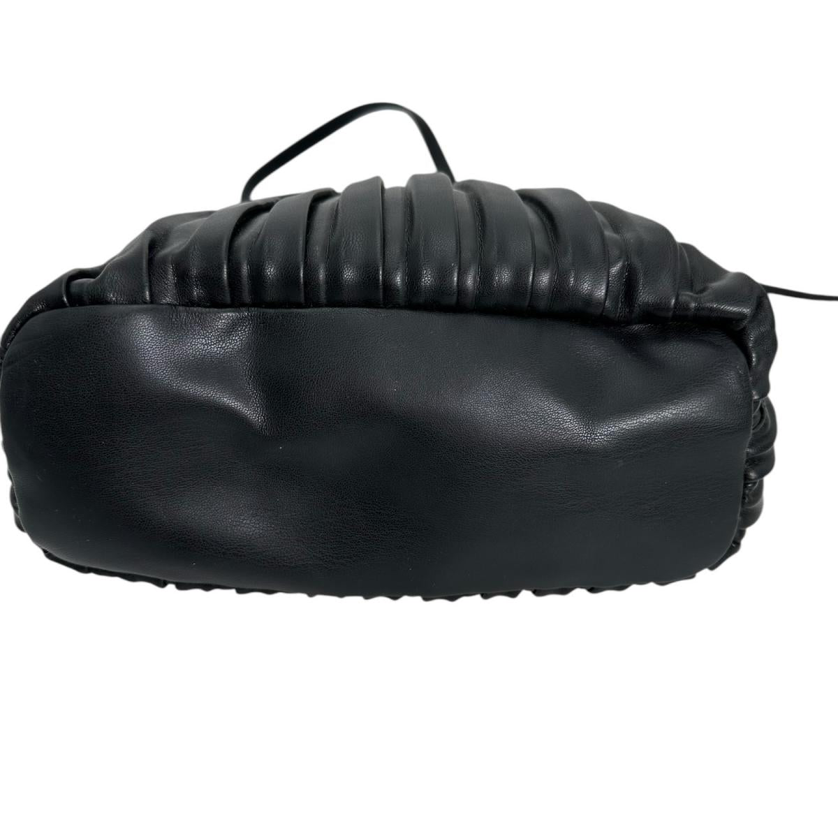ZARA Shoulder Bag 
 Shoulder bag 2WAY drawstring type polyurethane black [SS] 
 【second hand】