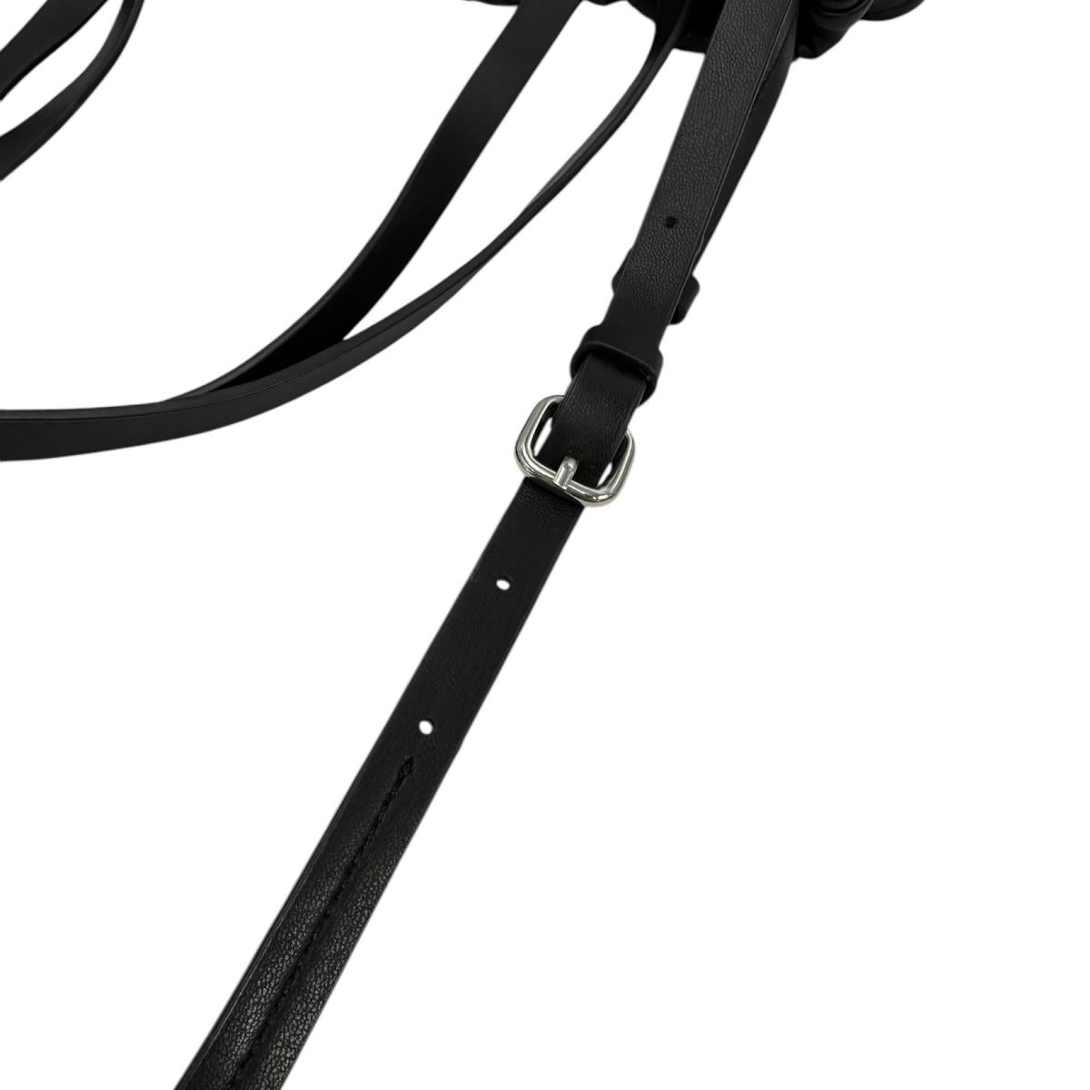 ZARA Shoulder Bag 
 Shoulder bag 2WAY drawstring type polyurethane black [SS] 
 【second hand】