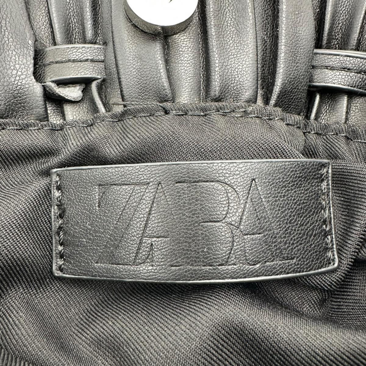 ZARA Shoulder Bag 
 Shoulder bag 2WAY drawstring type polyurethane black [SS] 
 【second hand】