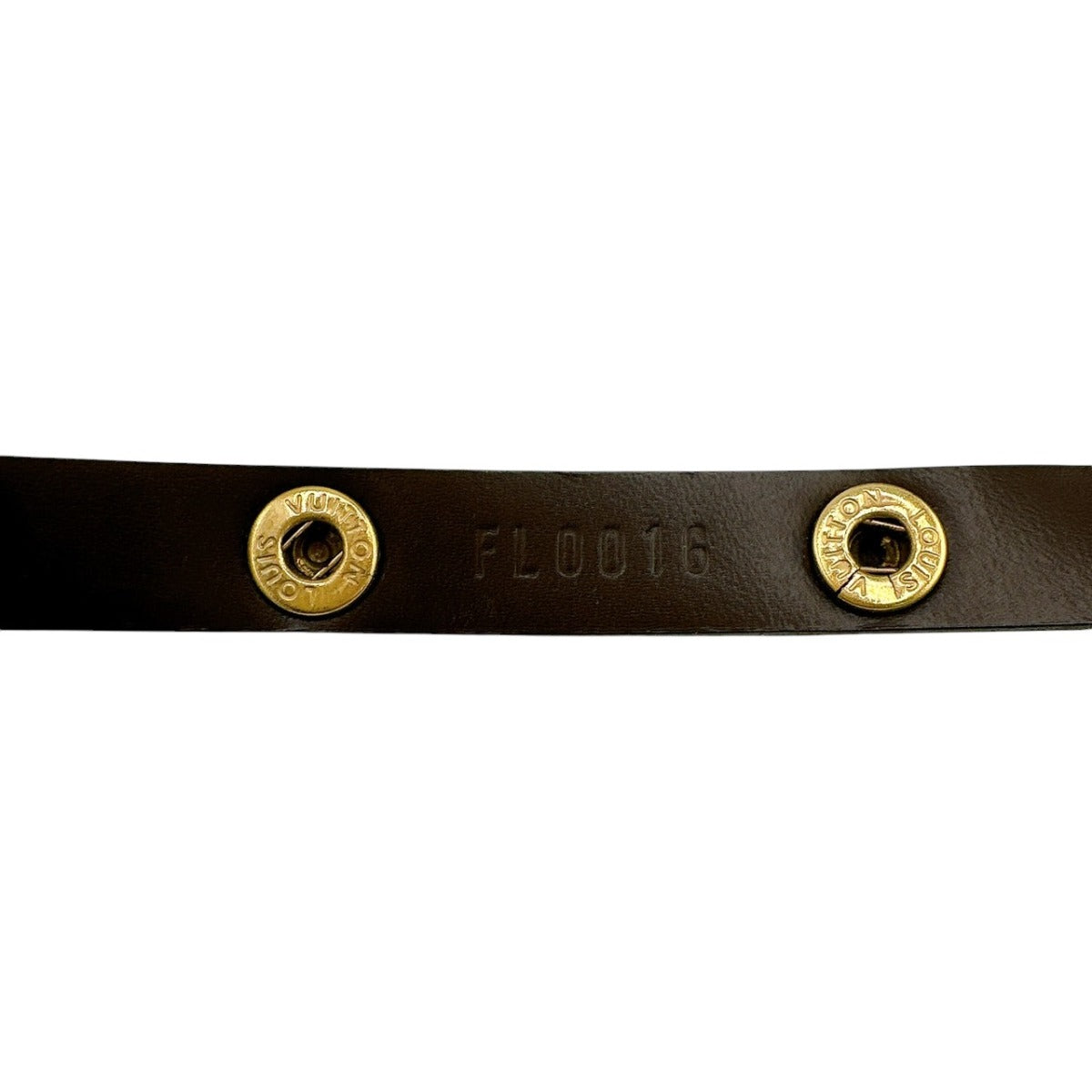 ルイヴィトン LOUIS VUITTON ショルダーストラップ
 ショルダーストラップ ヌメ革 XSサイズ ポシェットフロランティーヌ用 レザー M51855 ブラウン LV
 【SS】
 【中古】