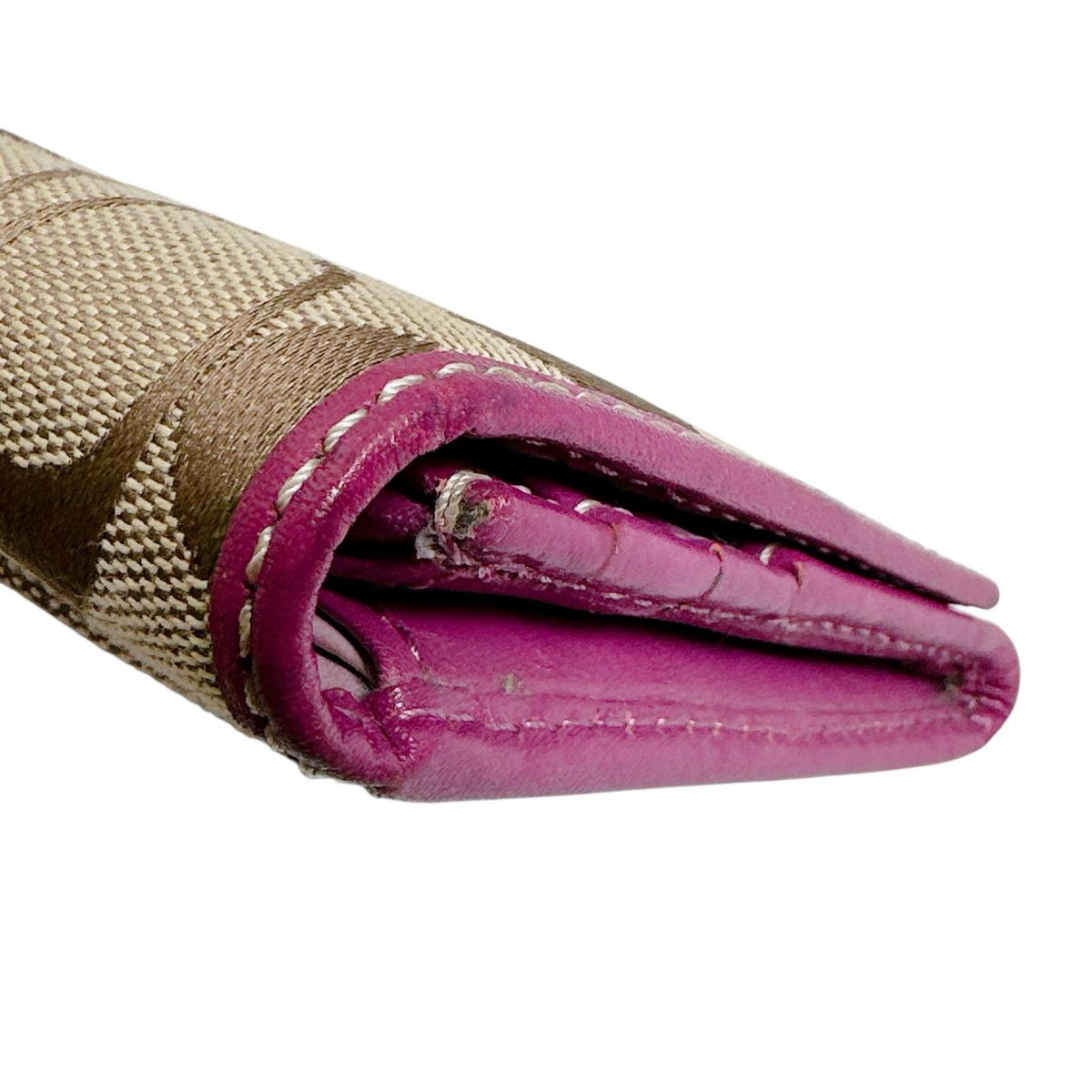 コーチ COACH 長財布
 長財布 シグネチャー キャンバス 43412 ブラウン×パープル 【SS】
 【中古】