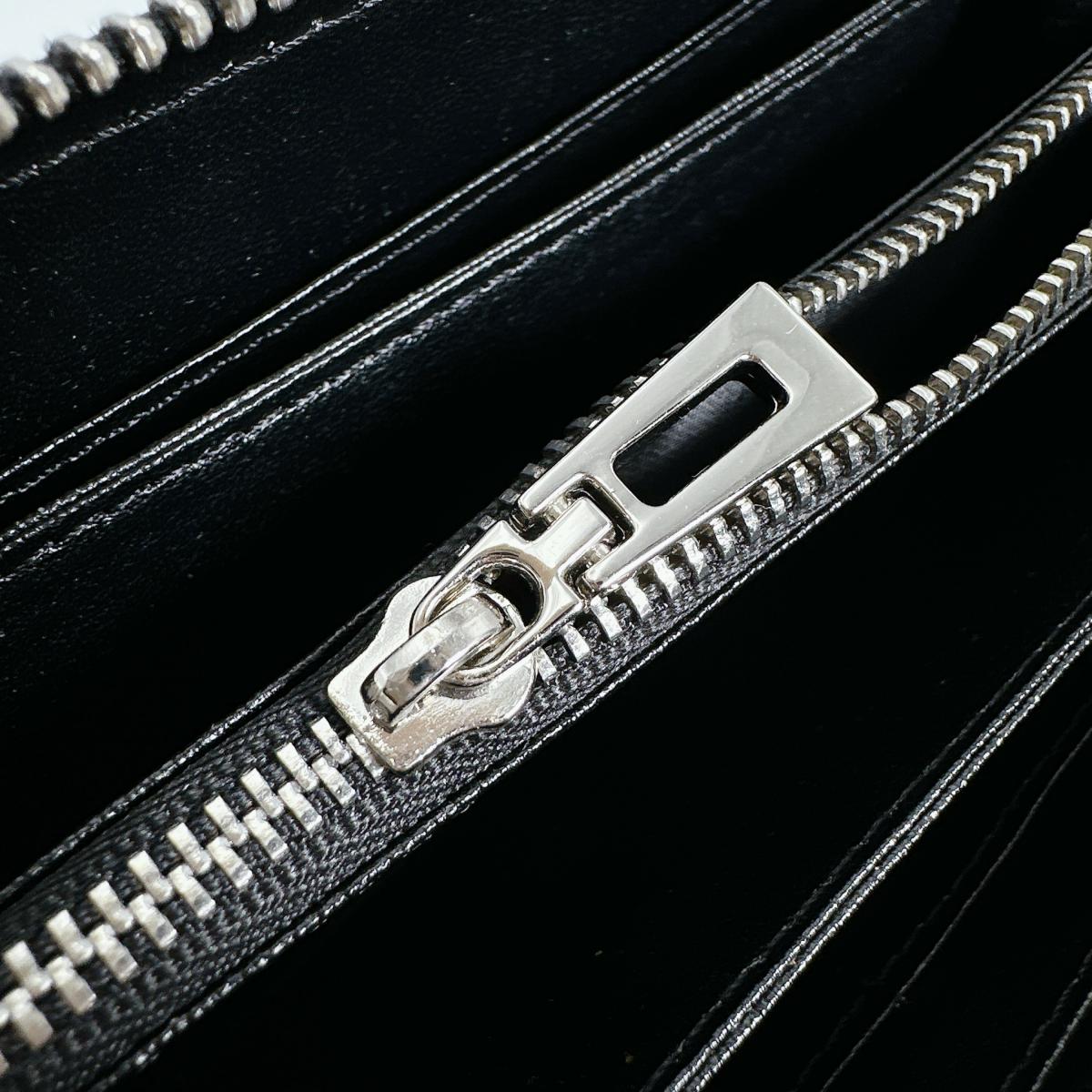 カイマン CAIMAN 長財布
 長財布 ラウンドファスナー カイマン ブラック 【H】