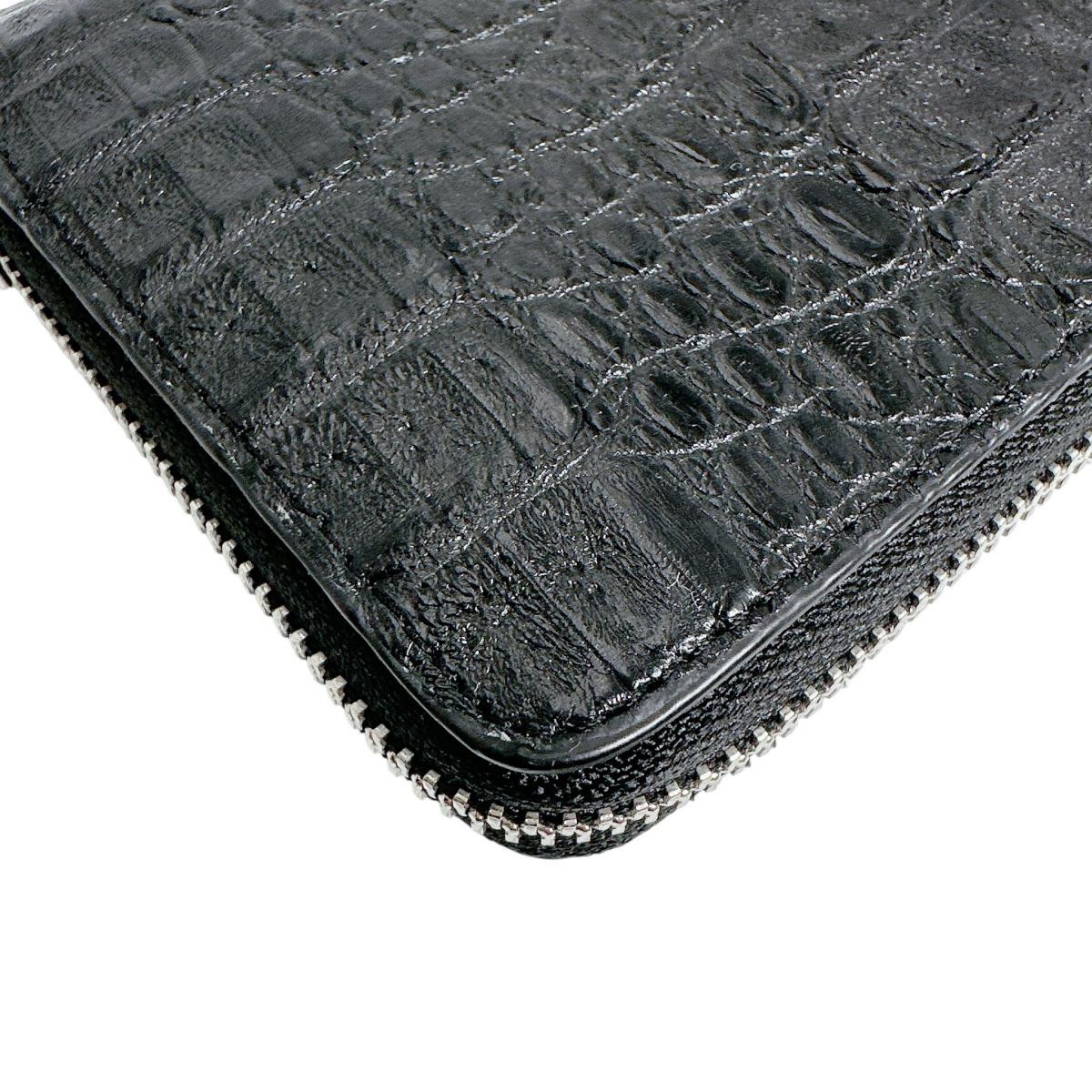 カイマン CAIMAN 長財布
 長財布 ラウンドファスナー カイマン ブラック 【H】