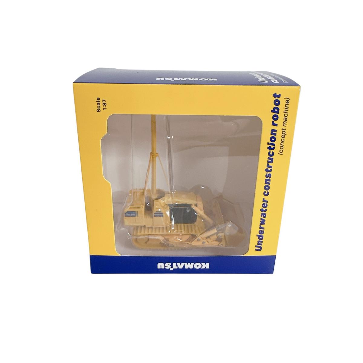 模型
 コマツ 水中施工ロボット オリジナルミニチュア プラスチック イエロー 【SS】
 【中古】