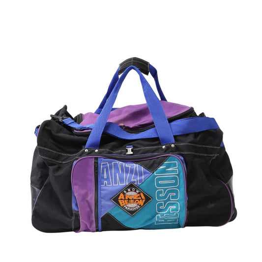 ボストンバッグ
 旅行かばん キャンバス ブラック 【SS】
 【中古】