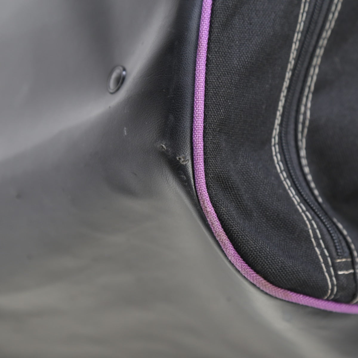 ボストンバッグ
 旅行かばん キャンバス ブラック 【SS】
 【中古】