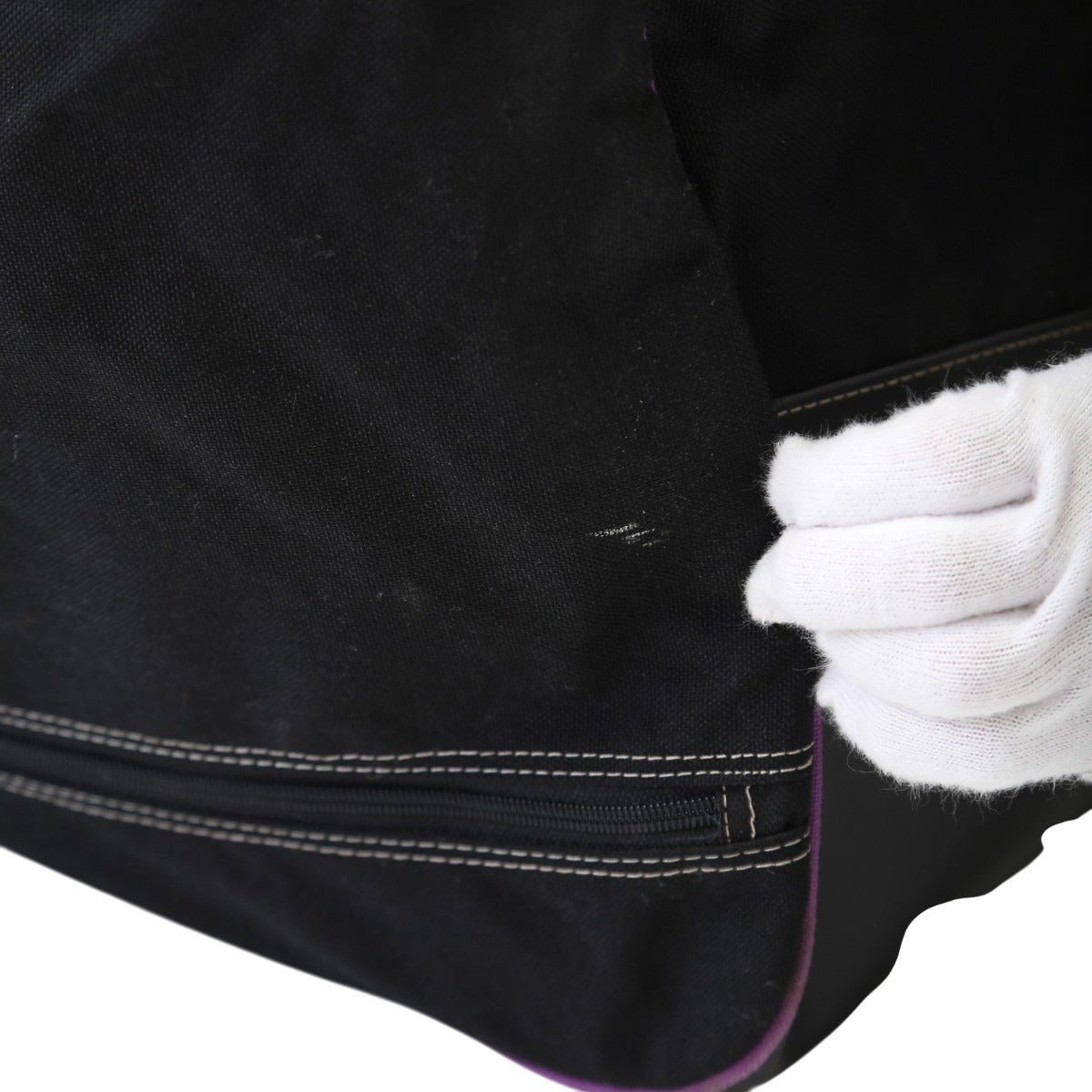 ボストンバッグ
 旅行かばん キャンバス ブラック 【SS】
 【中古】