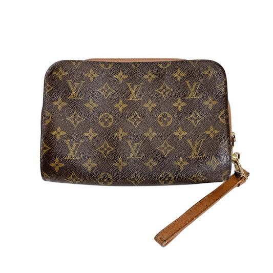 ルイヴィトン LOUIS VUITTON セカンドバッグ
 クラッチバッグ モノグラム ファスナー モノグラムキャンバス M51790 ブラウン LV
 【SS】
 【中古】