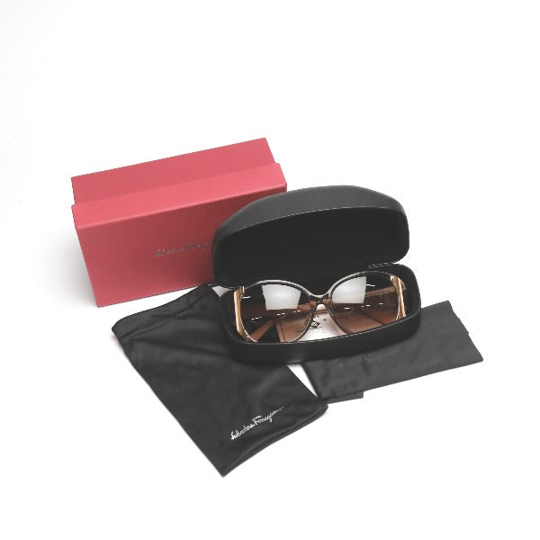 Salvatore Ferragamo Sunglasses
 #2 SF842SA 210 Plastic Brown x Pink Beige [SS]
 【second hand】 