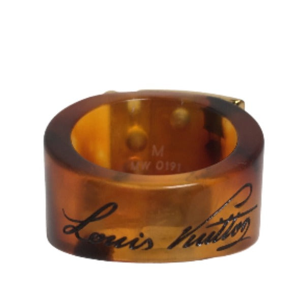 LOUIS VUITTON Rings
 Ring M size Berglock milling Not specified M65203 Brown LV
 [SS]
 【second hand】 