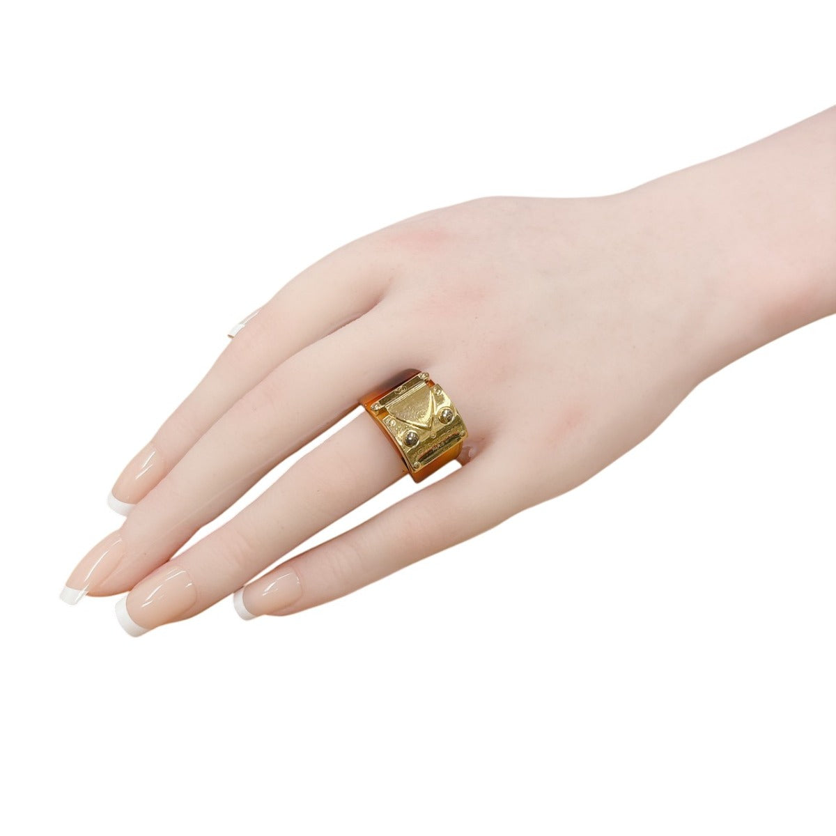 LOUIS VUITTON Rings
 Ring M size Berglock milling Not specified M65203 Brown LV
 [SS]
 【second hand】 