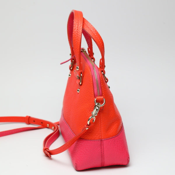 ケイトスペード Kate Spade ハンドバッグ
 斜めがけ 2WAY ピンク×オレンジ 【SS】
 【中古】