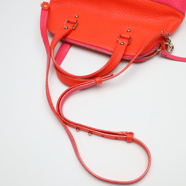 ケイトスペード Kate Spade ハンドバッグ
 斜めがけ 2WAY ピンク×オレンジ 【SS】
 【中古】