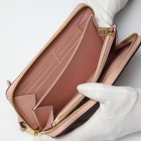 ルイヴィトン LOUIS VUITTON 長財布
 ジッピー・ウォレット アンプラント ラウンドファスナー モノグラムアンプラント M64090 ローズプードル LV
 【SS】
 【中古】