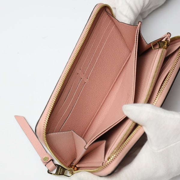 ルイヴィトン LOUIS VUITTON 長財布
 ジッピー・ウォレット アンプラント ラウンドファスナー モノグラムアンプラント M64090 ローズプードル LV
 【SS】
 【中古】