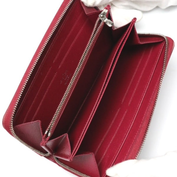 Louis Vuitton LOUIS VUITTON Long Wallet
 Round Zipper Epi Zippy Wallet Epi Leather M60304 Carmine LV
 [SS]
 【second hand】 