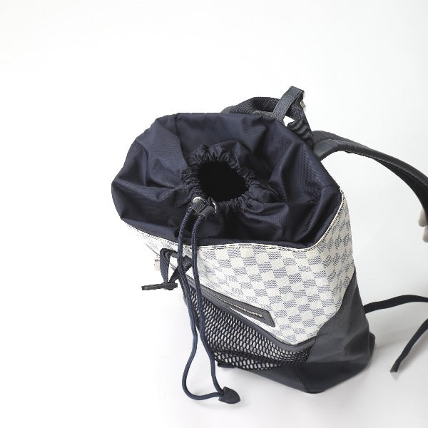 LOUIS VUITTON Backpacks and Daypacks
 Match Point Damier Echo Backpack Damier Canvas N40018 White x Navy LV
 [SS]
 【second hand】 