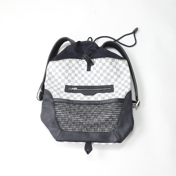 LOUIS VUITTON Backpacks and Daypacks
 Match Point Damier Echo Backpack Damier Canvas N40018 White x Navy LV
 [SS]
 【second hand】 