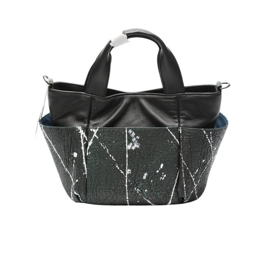 シャークスキン Shark Skin トートバッグ
 トートバッグ ラム シャーク ラムスキン LB-4198 ブラック×グリーン 【SS】