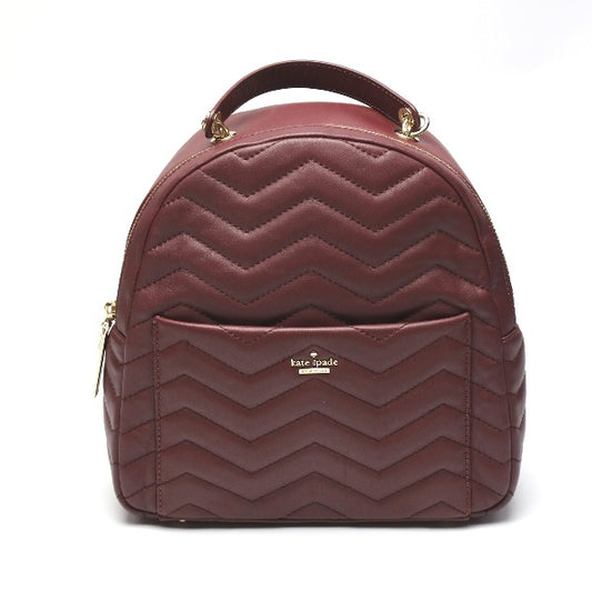 ケイトスペード Kate Spade リュック・デイパック
 バックパック キルティング ボルドー 【SS】
 【中古】