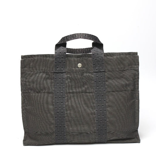 エルメス HERMES トートバッグ
 エールライントートMM ビジネスバッグ キャンバス キャンバス グレー 【SS】
 【中古】