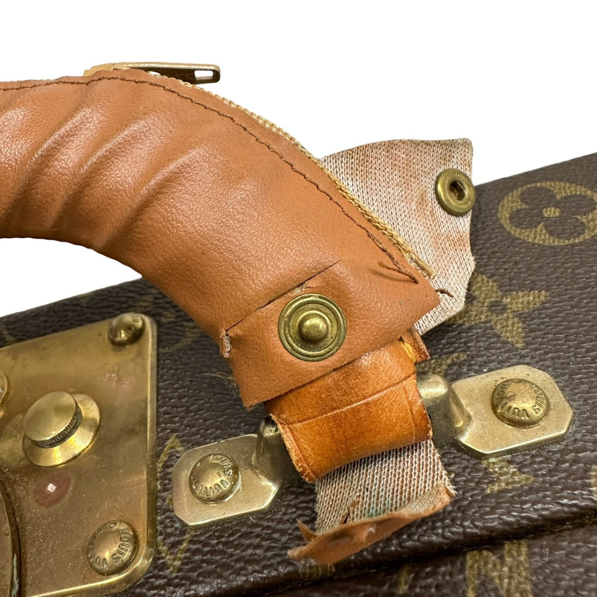 ルイヴィトン LOUIS VUITTON トランク
 アタッシュケース モノグラム プレジデント モノグラムキャンバス M53012 ブラウン LV
 【SS】
 【中古】