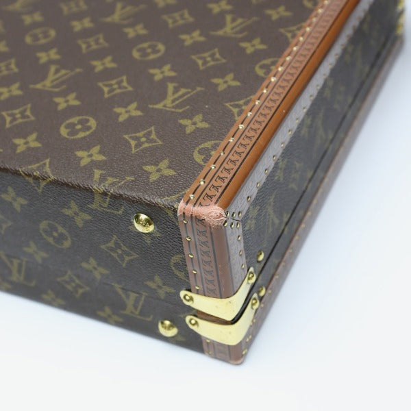 ルイヴィトン LOUIS VUITTON トランク
 アタッシュケース モノグラム プレジデント モノグラムキャンバス M53012 ブラウン LV
 【SS】
 【中古】