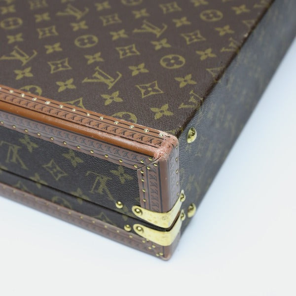 ルイヴィトン LOUIS VUITTON トランク
 アタッシュケース モノグラム プレジデント モノグラムキャンバス M53012 ブラウン LV
 【SS】
 【中古】