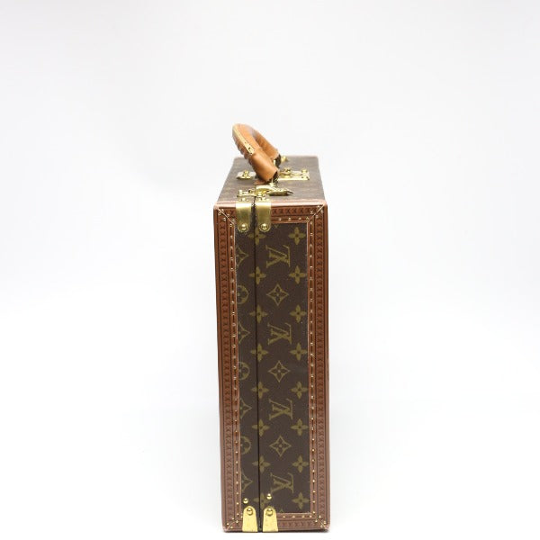 ルイヴィトン LOUIS VUITTON トランク
 アタッシュケース モノグラム プレジデント モノグラムキャンバス M53012 ブラウン LV
 【SS】
 【中古】