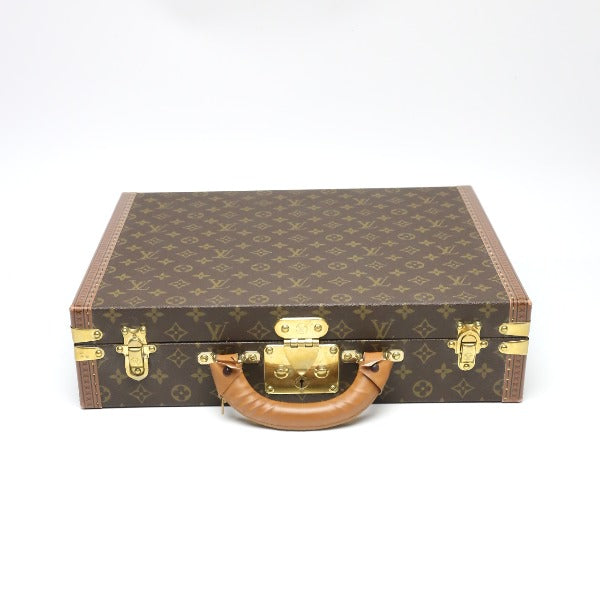 ルイヴィトン LOUIS VUITTON トランク
 アタッシュケース モノグラム プレジデント モノグラムキャンバス M53012 ブラウン LV
 【SS】
 【中古】