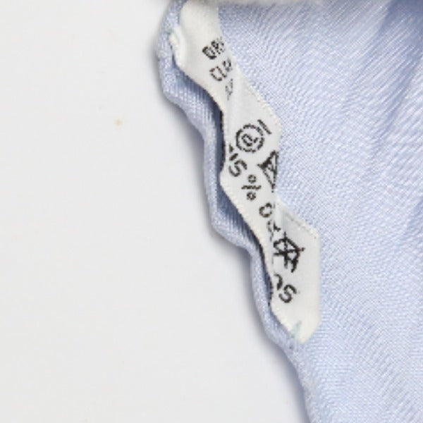 HERMES Scarf
 Scarf Carre Pleated Silk Light Blue [SS]
 【second hand】 