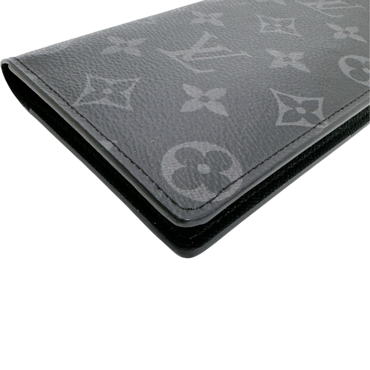 Louis Vuitton LOUIS VUITTON Long Wallet
 Bi-fold Eclipse Wallet Brazza Monogram Canvas M61697 Grey LV
 [SS]
 【second hand】 
