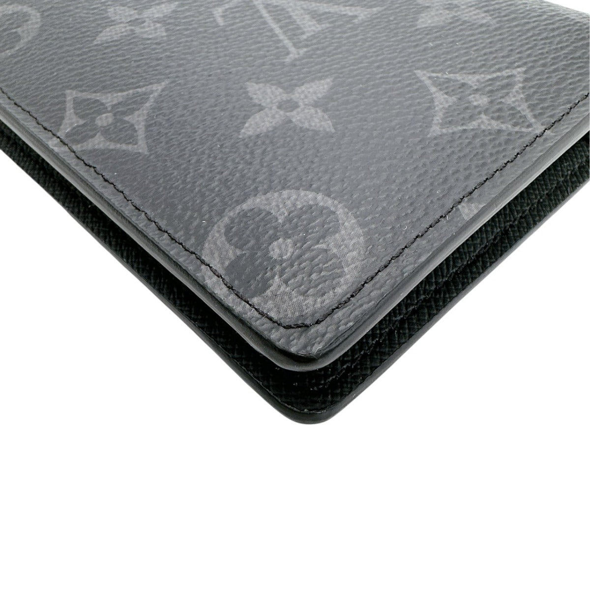 Louis Vuitton LOUIS VUITTON Long Wallet
 Bi-fold Eclipse Wallet Brazza Monogram Canvas M61697 Grey LV
 [SS]
 【second hand】 