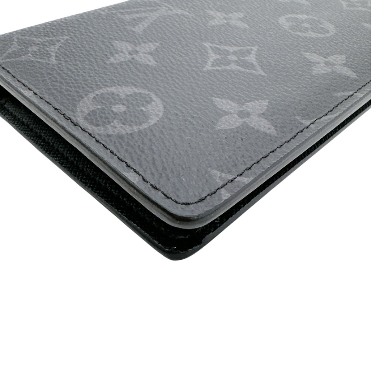 Louis Vuitton LOUIS VUITTON Long Wallet
 Bi-fold Eclipse Wallet Brazza Monogram Canvas M61697 Grey LV
 [SS]
 【second hand】 