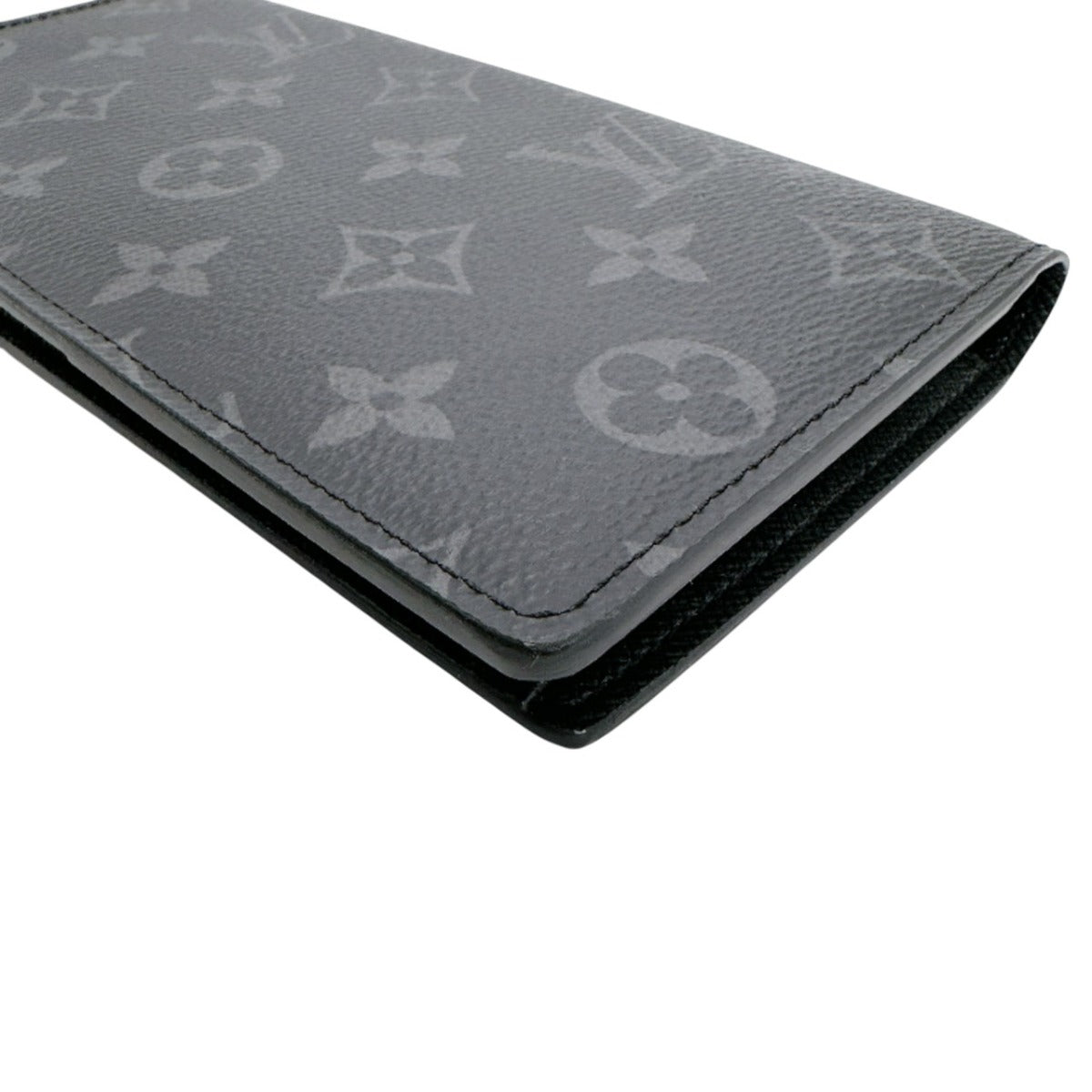 Louis Vuitton LOUIS VUITTON Long Wallet
 Bi-fold Eclipse Wallet Brazza Monogram Canvas M61697 Grey LV
 [SS]
 【second hand】 