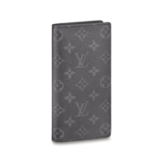 Louis Vuitton LOUIS VUITTON Long Wallet
 Bi-fold Eclipse Wallet Brazza Monogram Canvas M61697 Grey LV
 [SS]
 【second hand】 