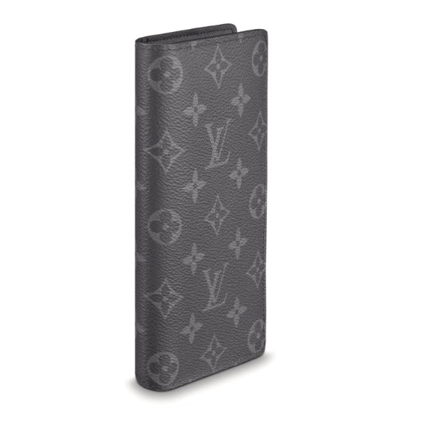 Louis Vuitton LOUIS VUITTON Long Wallet
 Bi-fold Eclipse Wallet Brazza Monogram Canvas M61697 Grey LV
 [SS]
 【second hand】 