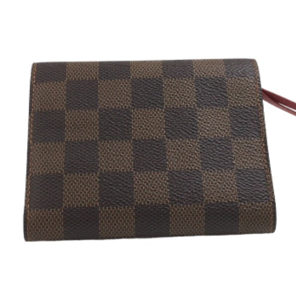 Louis Vuitton LOUIS VUITTON Tri-fold wallet
 
Card Case with Coin Pocket Monogram Portefeuille Victorine Monogram Canvas N41659 Red LV
 【second hand】 