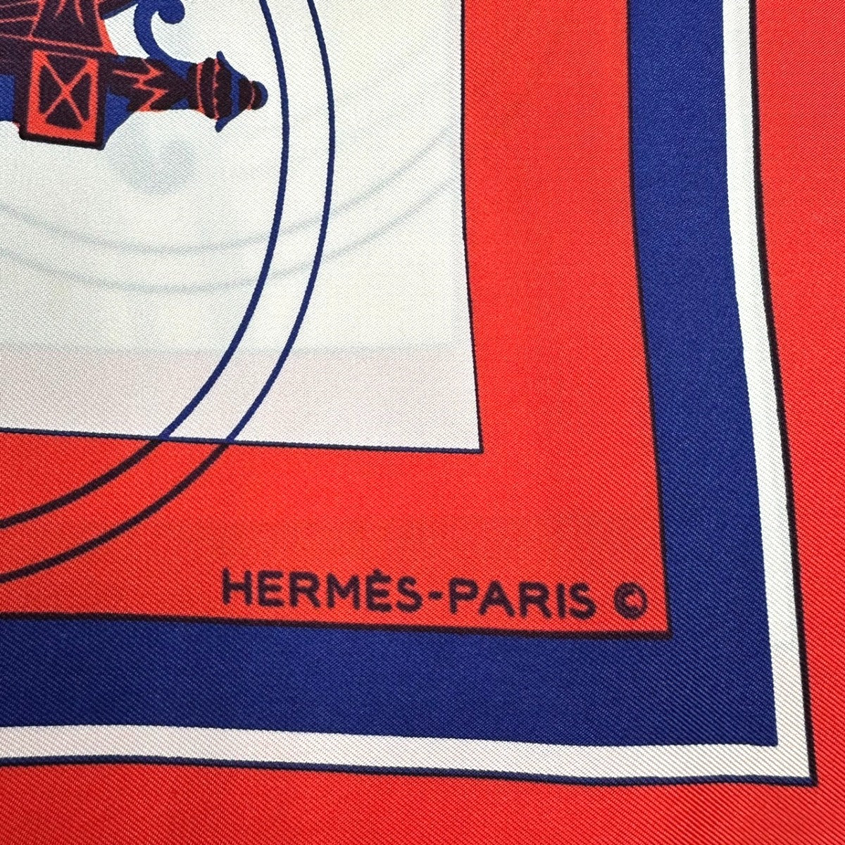 エルメス HERMES スカーフ
 カレ90 スカーフ エクスリブリス シルク レッド 【SS】
 【中古】