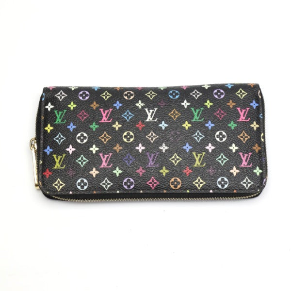 Louis Vuitton LOUIS VUITTON Long Wallet
 Round zipper multicolor zippy wallet Monogram multicolor M60243 Noir/Grenard LV
 [SS]
 【second hand】 