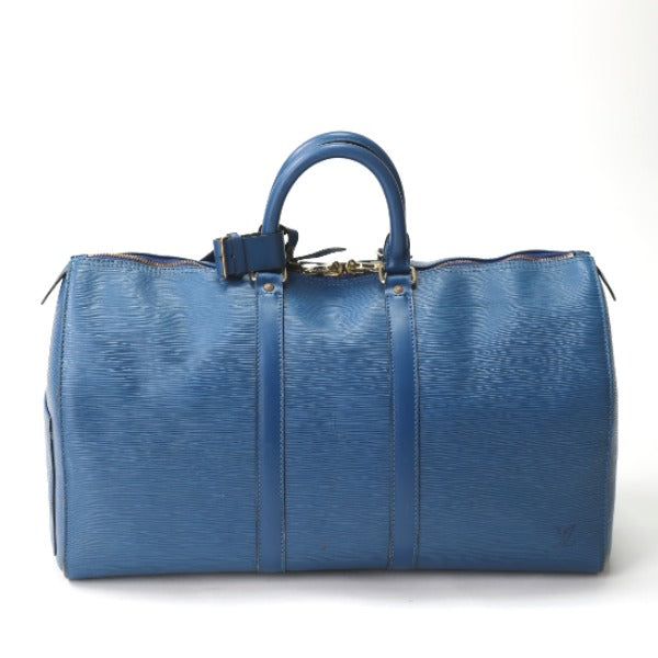 Louis Vuitton Boston Bag
 Epi Keepall 45 Travel Bag, Epi Leather, M42975, Toledo Blue, LV
 [SS]
 【second hand】 