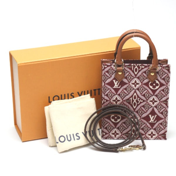 LOUIS VUITTON Shoulder Bag
 
Petite Sac Plat Jacquard Leather Monogram Leather M69846 Red LV
 [SS]
 【second hand】 