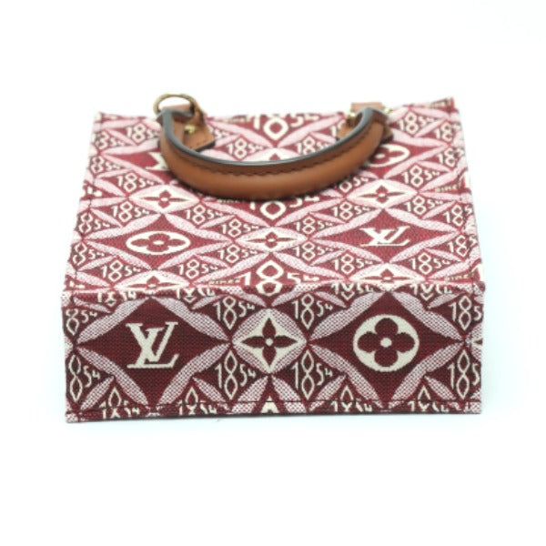 LOUIS VUITTON Shoulder Bag
 
Petite Sac Plat Jacquard Leather Monogram Leather M69846 Red LV
 [SS]
 【second hand】 