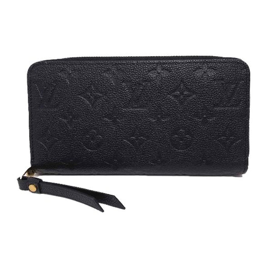 Louis Vuitton LOUIS VUITTON Long Wallet
 Round zipper Monogram Empreinte Zippy Wallet Monogram Empreinte M61864 Noir LV
 [SS]
 【second hand】 