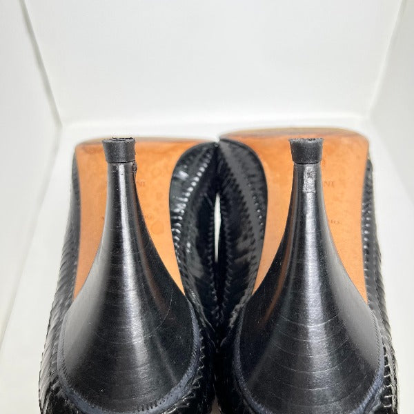 POLLINI pumps
 VERO CUOIO Crocodile Embossed Black [SS]
 【second hand】 