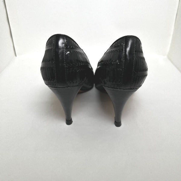 POLLINI pumps
 VERO CUOIO Crocodile Embossed Black [SS]
 【second hand】 