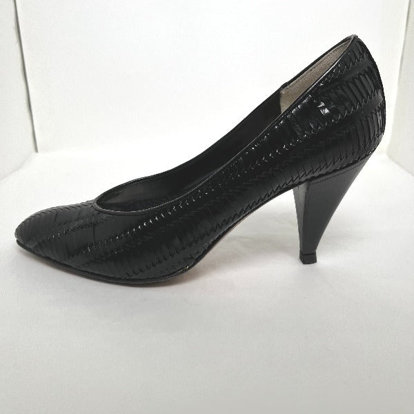 POLLINI pumps
 VERO CUOIO Crocodile Embossed Black [SS]
 【second hand】 