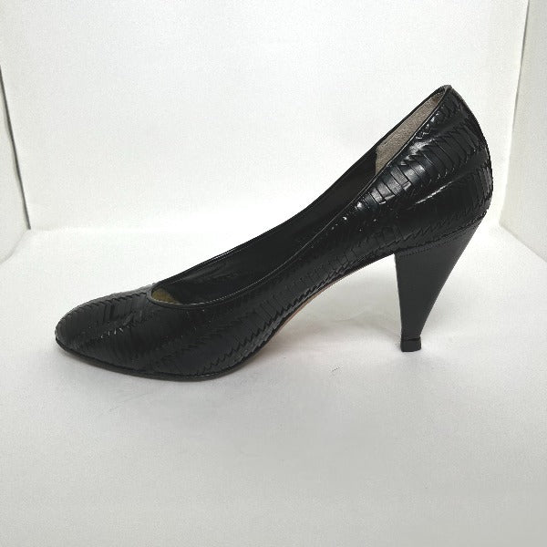 POLLINI pumps
 VERO CUOIO Crocodile Embossed Black [SS]
 【second hand】 