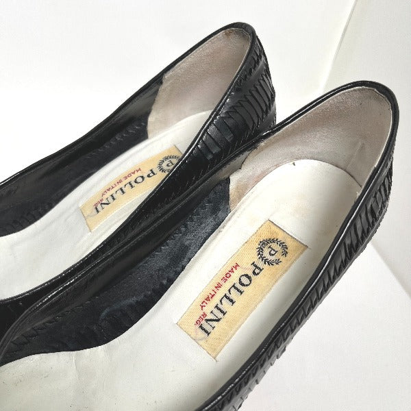 POLLINI pumps
 VERO CUOIO Crocodile Embossed Black [SS]
 【second hand】 